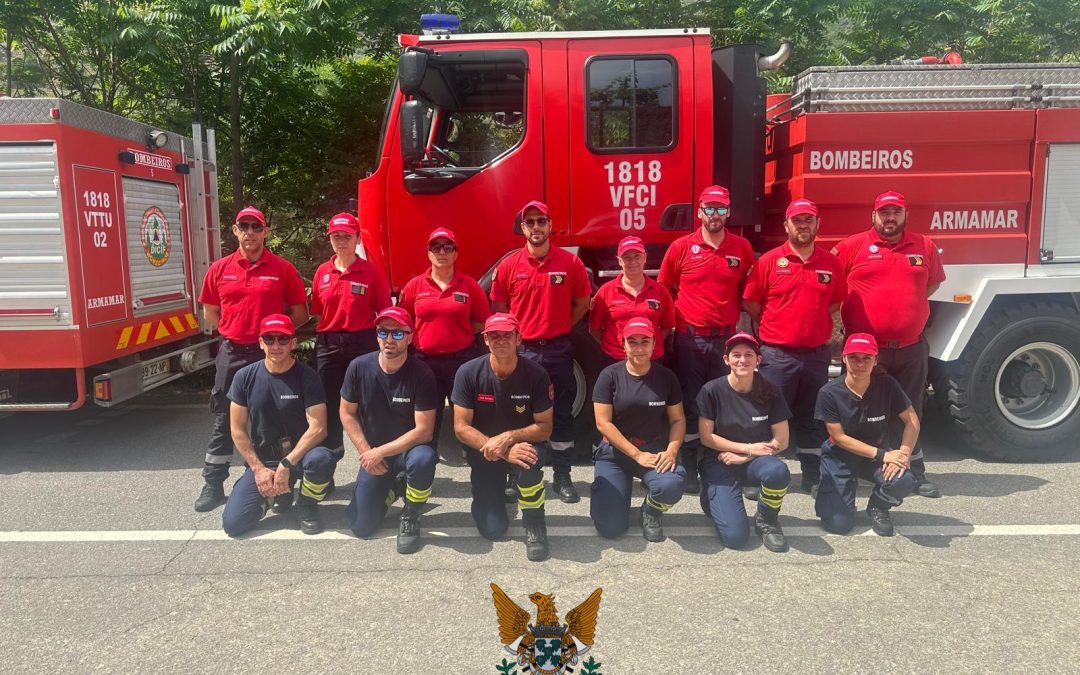 Os Bombeiros Voluntários de Armamar marcaram presença na Meia Maratona do Douro Vinhateiro