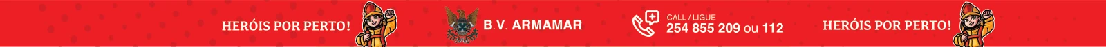 Design da pulseira Heróis por Perto dos Bombeiros Voluntários de Armamar